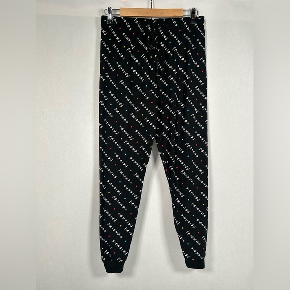2 for$15 FRIENDS Black Pajama Bottoms Colorful “Friends” Logo - Picture 3 of 9